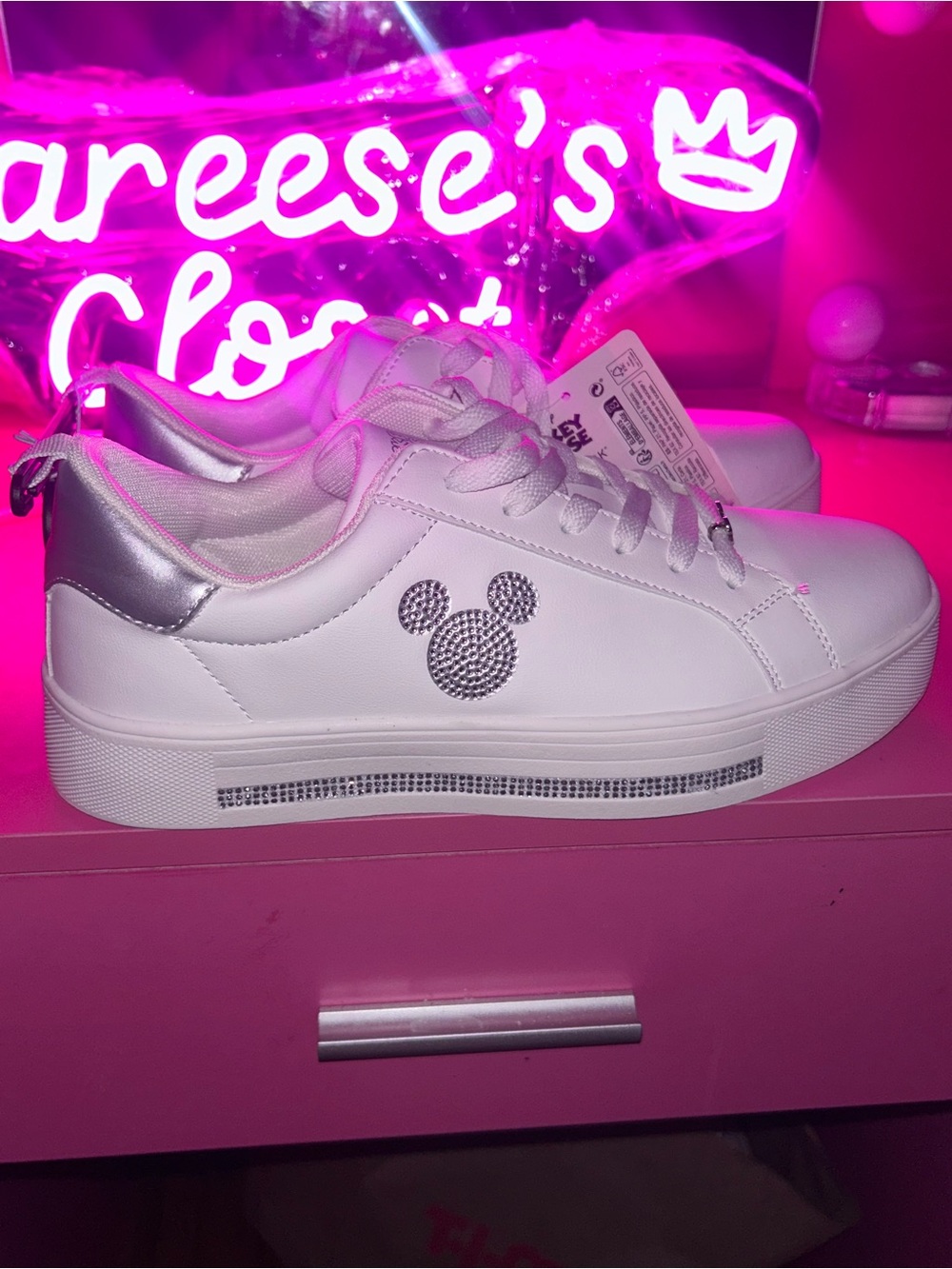 Disney Mickey mouse Bling sneakers size 10